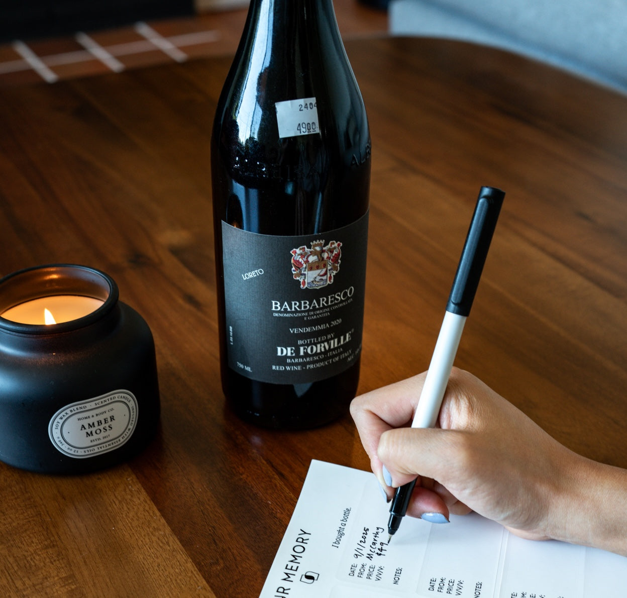 Receive a bottle